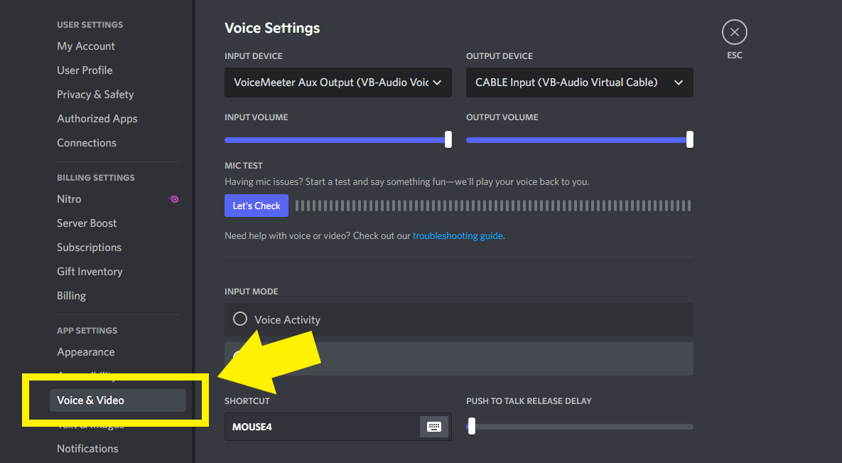 Connecting Voicemeeter to Discord