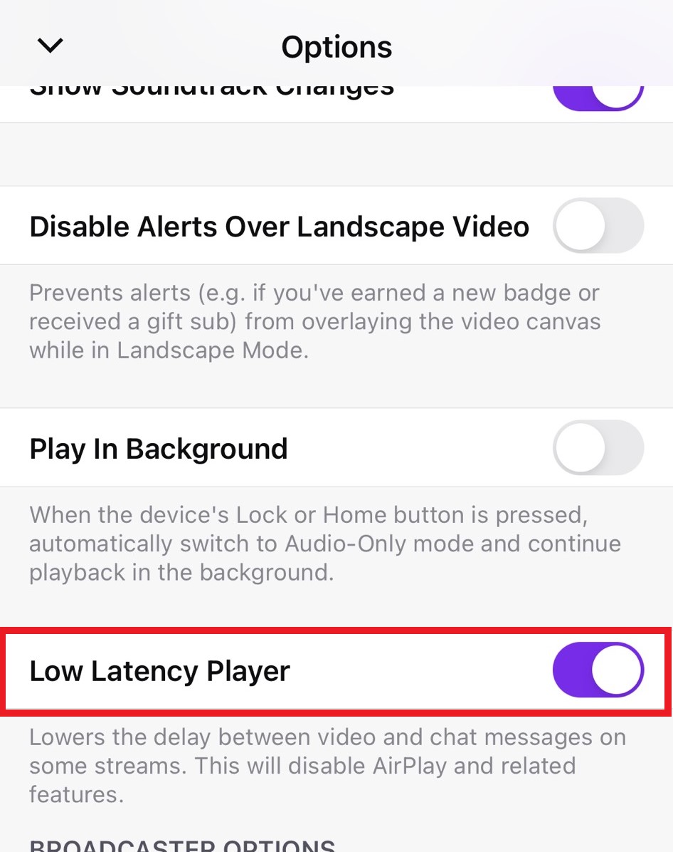 Low latency viewer select