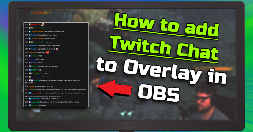 How to Add Twitch Chat Overlay on Screen - OBS Studio -
