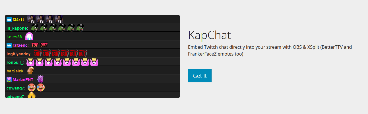 How to add Twitch Chat overlay on Screen. KapChat Homepage